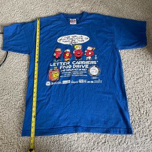 Vintage letter carriers food drive t shirt